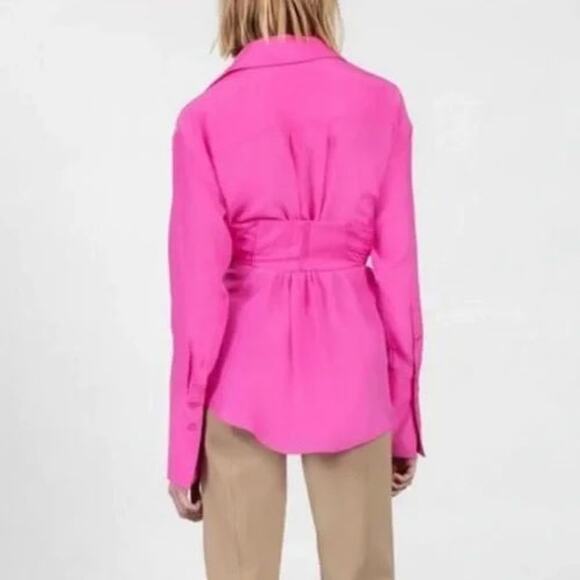 GAUGE81 Sabinas Silk Wrap Shirt - Size S - Picture 5 of 10